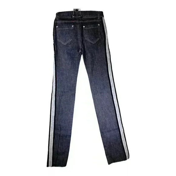 Red Valentino Jeans Straight Velvet Trim Women's 25x34 - Picture 2 of 5